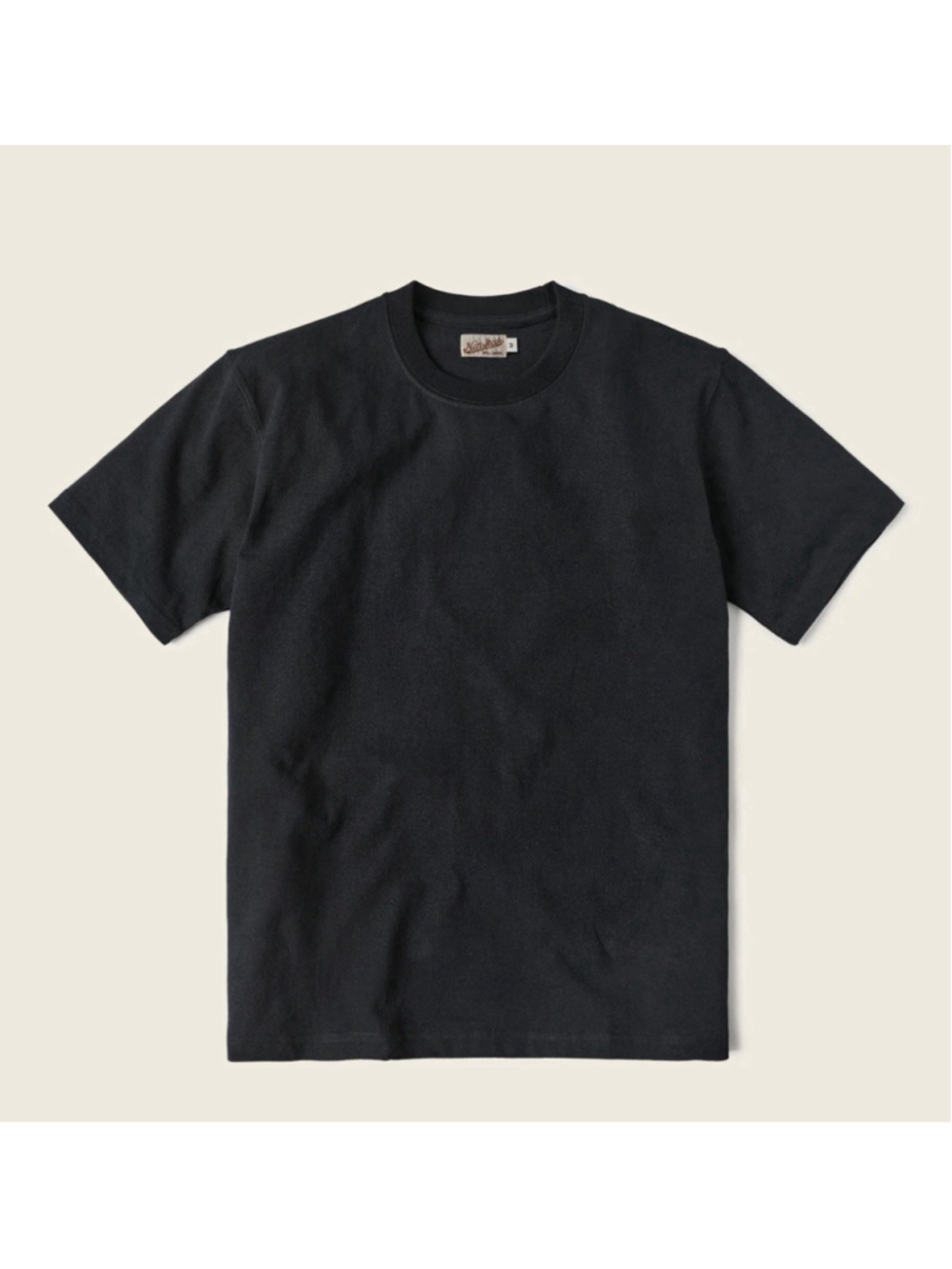 9 oz Cotton Tubular T-Shirt - Black M - Picture 2 of 5